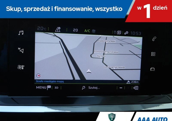 Peugeot 2008 cena 65000 przebieg: 145113, rok produkcji 2020 z Łazy małe 407